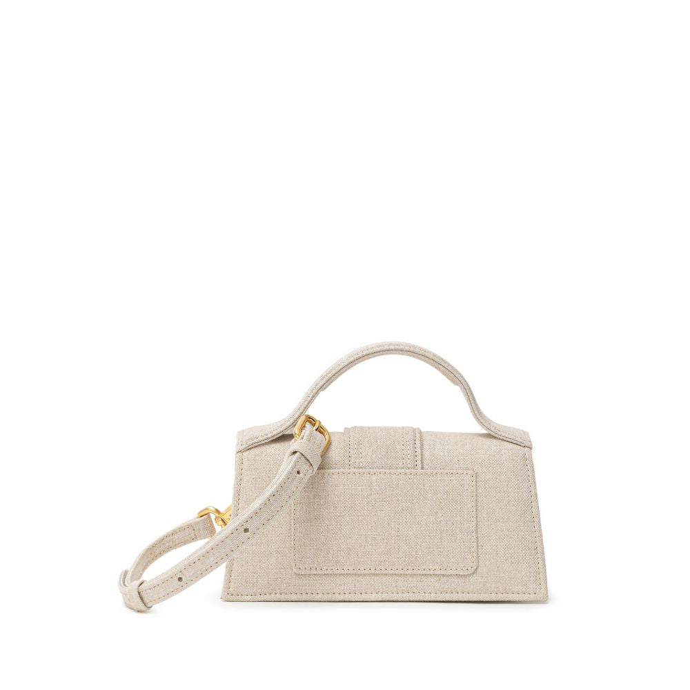 Beige Canvas Handbag