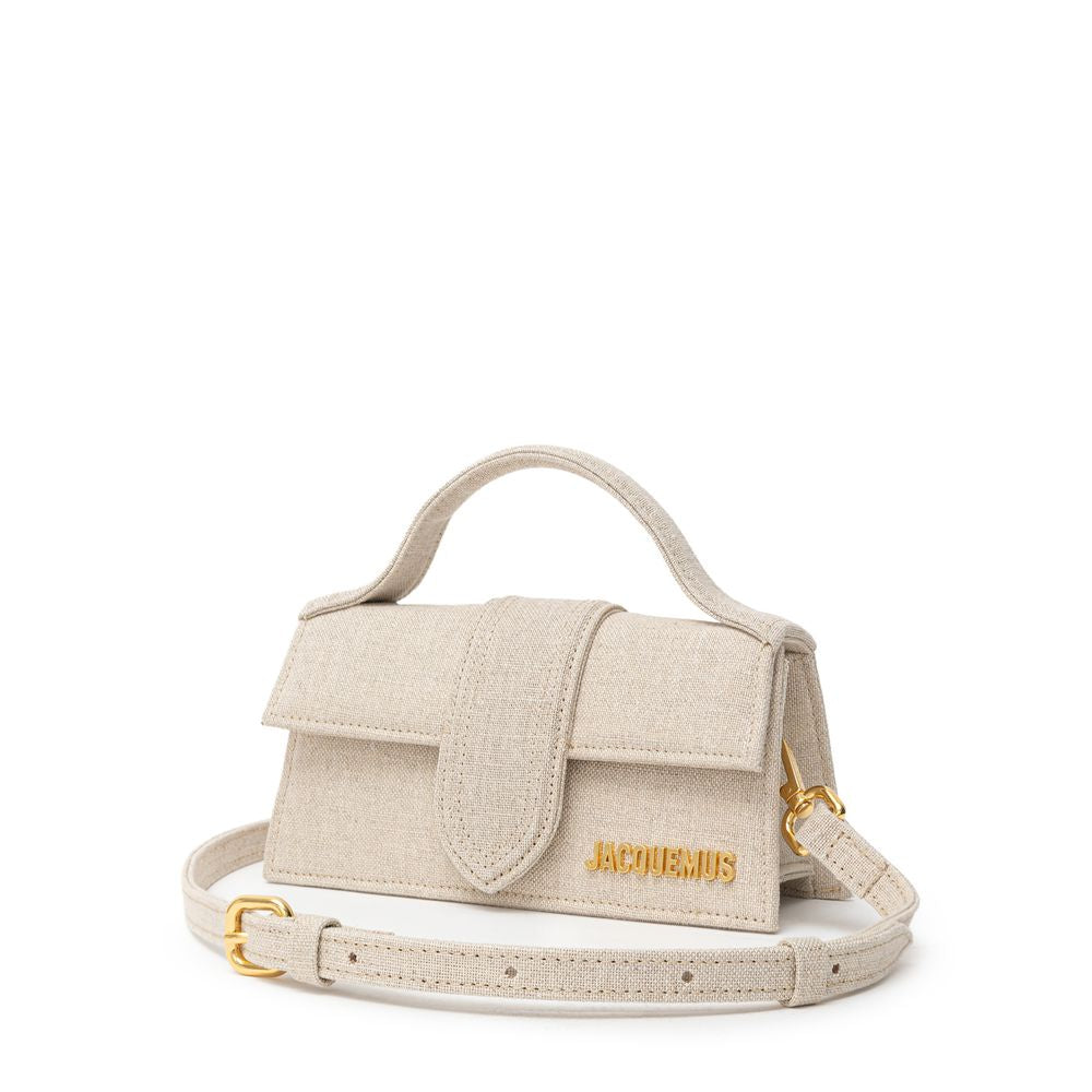 Beige Canvas Handbag