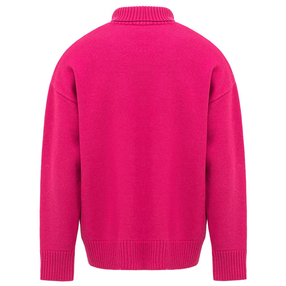 Fuchsia Wool Vergine Sweater