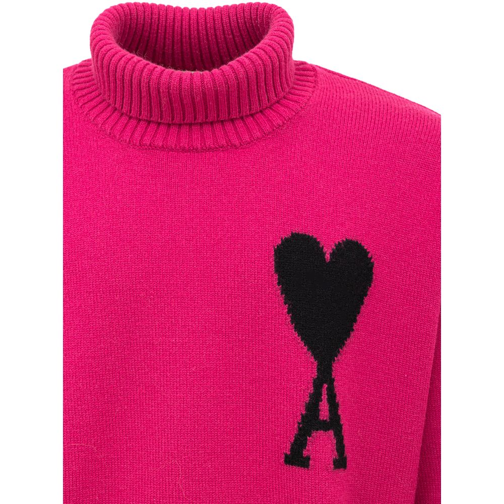 Fuchsia Wool Vergine Sweater