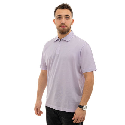 Purple Cotton Polo Shirt