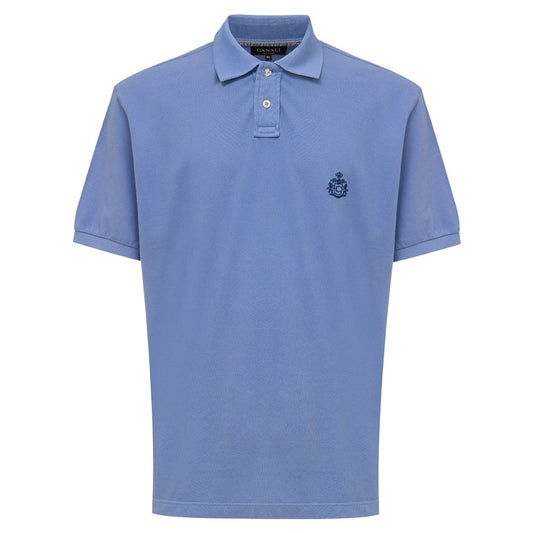 Polo de algodón azul claro