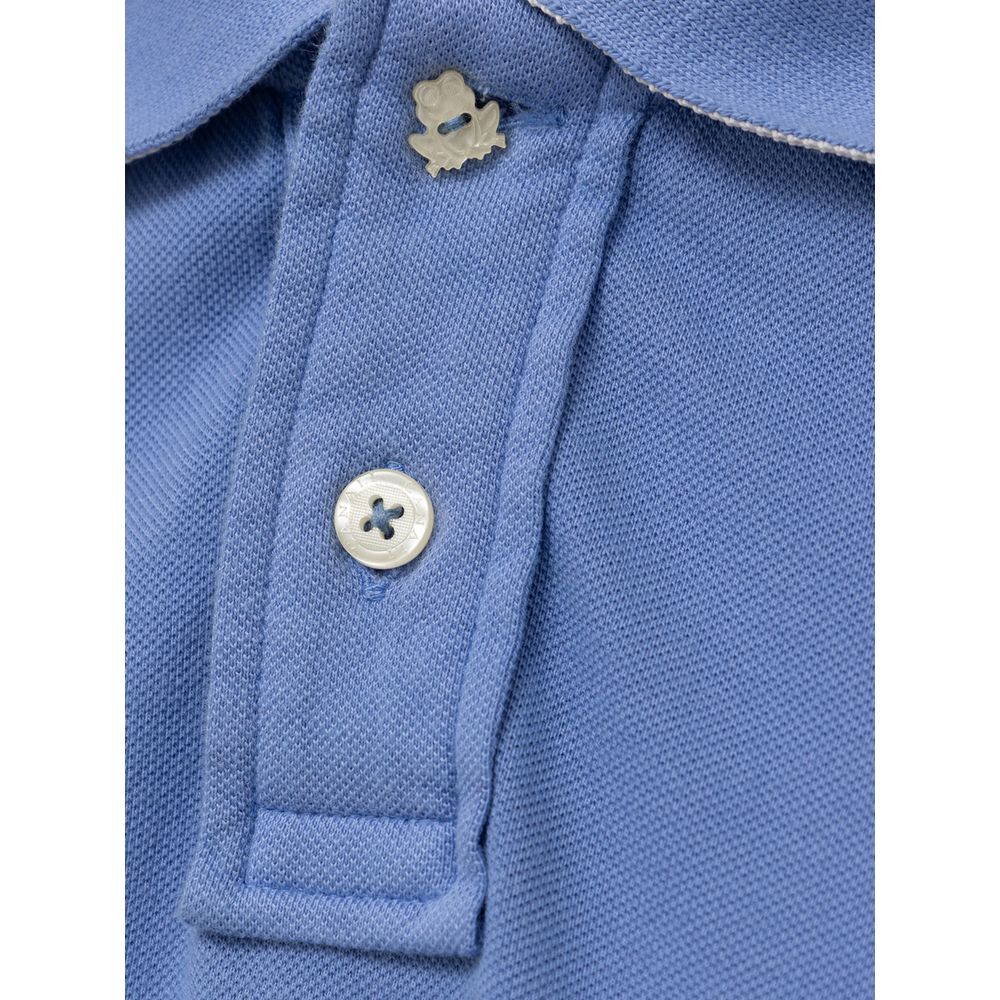 Polo de algodón azul claro