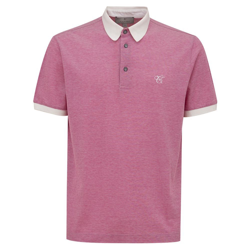 Pink Cotton Polo Shirt