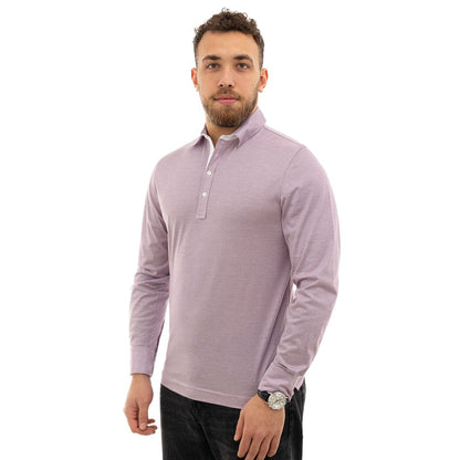 Pink Cotton Polo Shirt