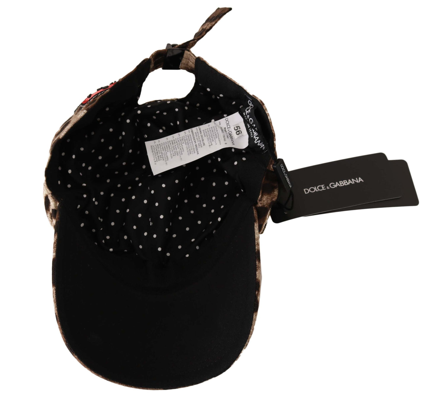 Gorra de béisbol elegante con lentejuelas y estampado de leopardo