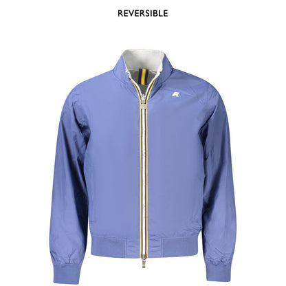 Blue Nylon Men Jacket