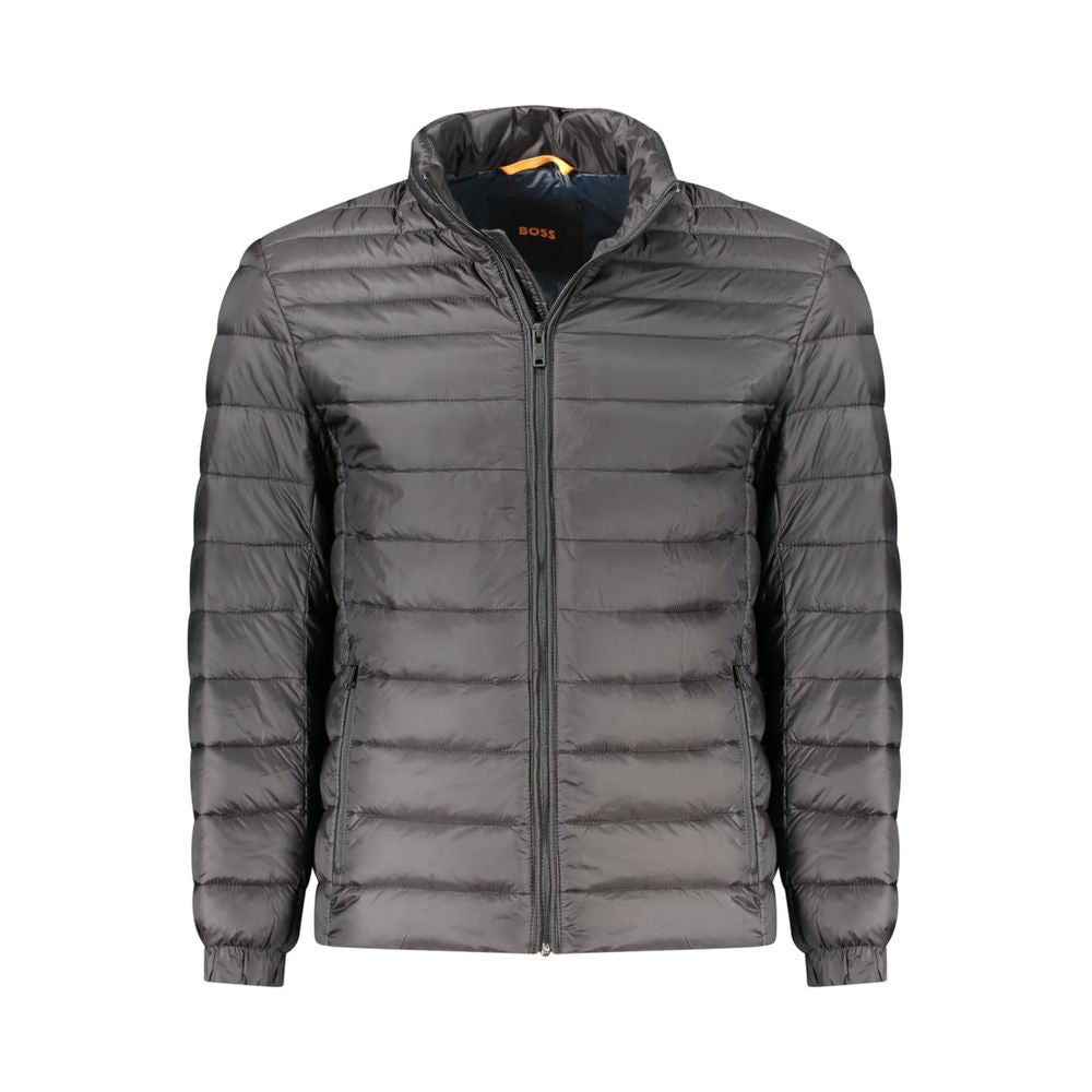 Black Polyamide Men Jacket