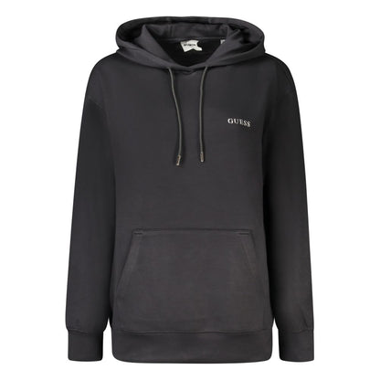 Black Polyester Women Sweater Hoodie