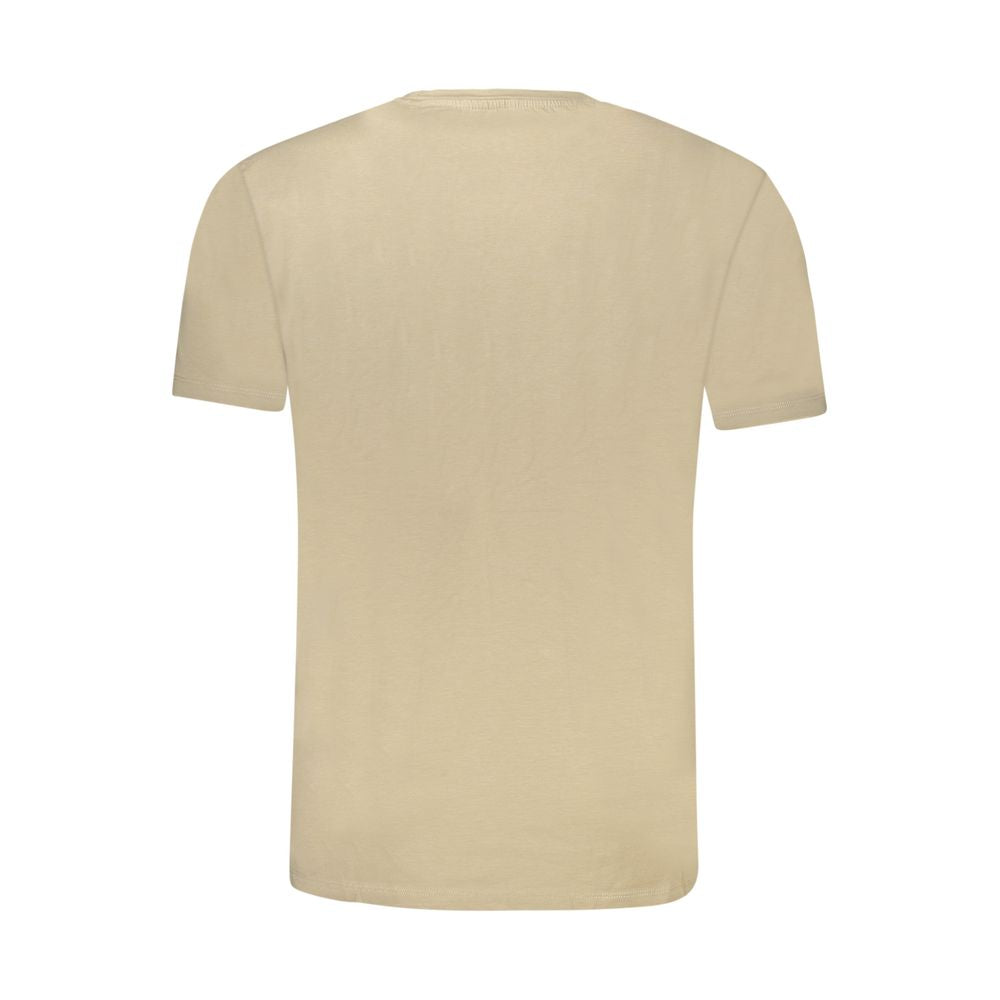 Camiseta de algodón beige