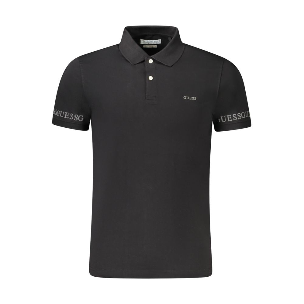 Polo de algodón negro
