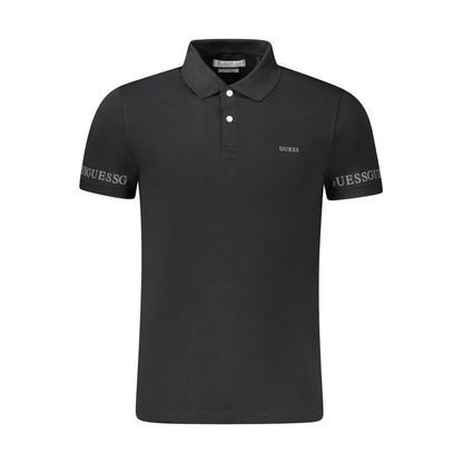 Polo de algodón negro