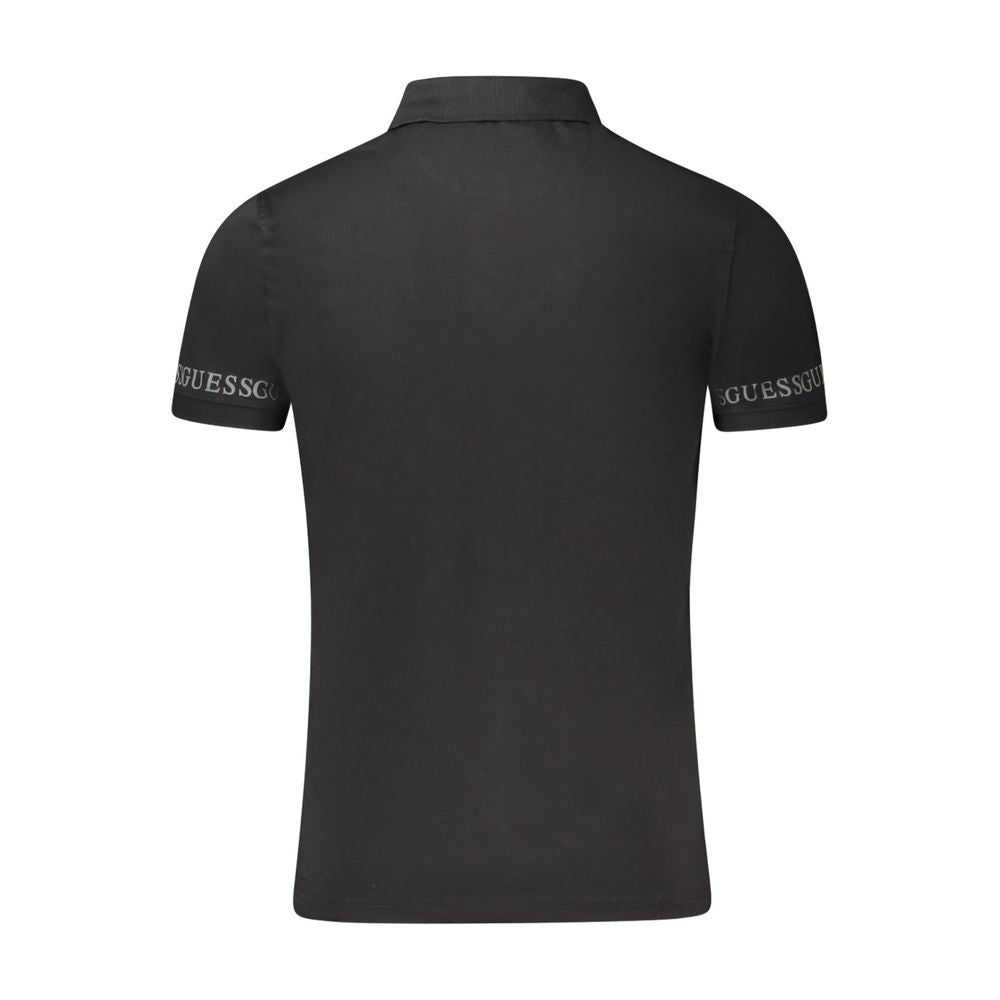 Polo de algodón negro