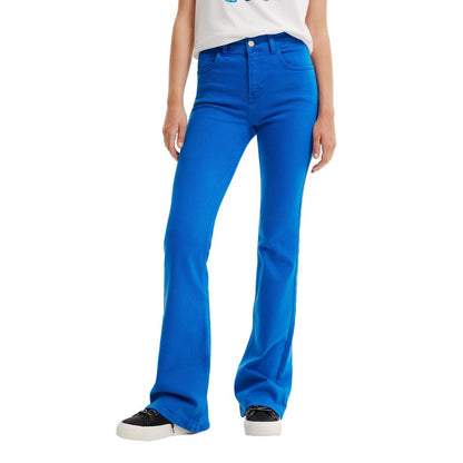 Pantalones y vaqueros de algodón azules