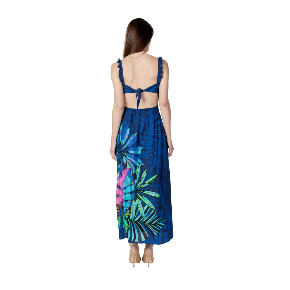 Blue Viscose Swimwear