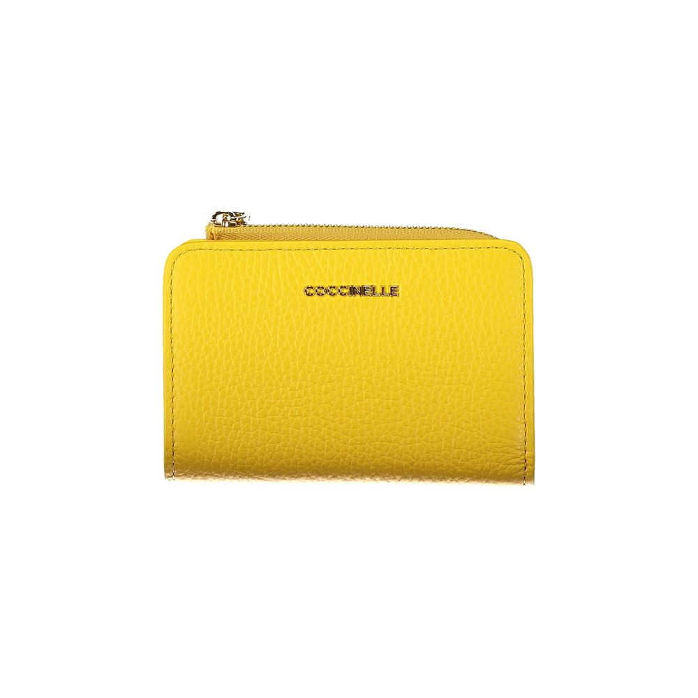 Yellow Leather Women Wallet