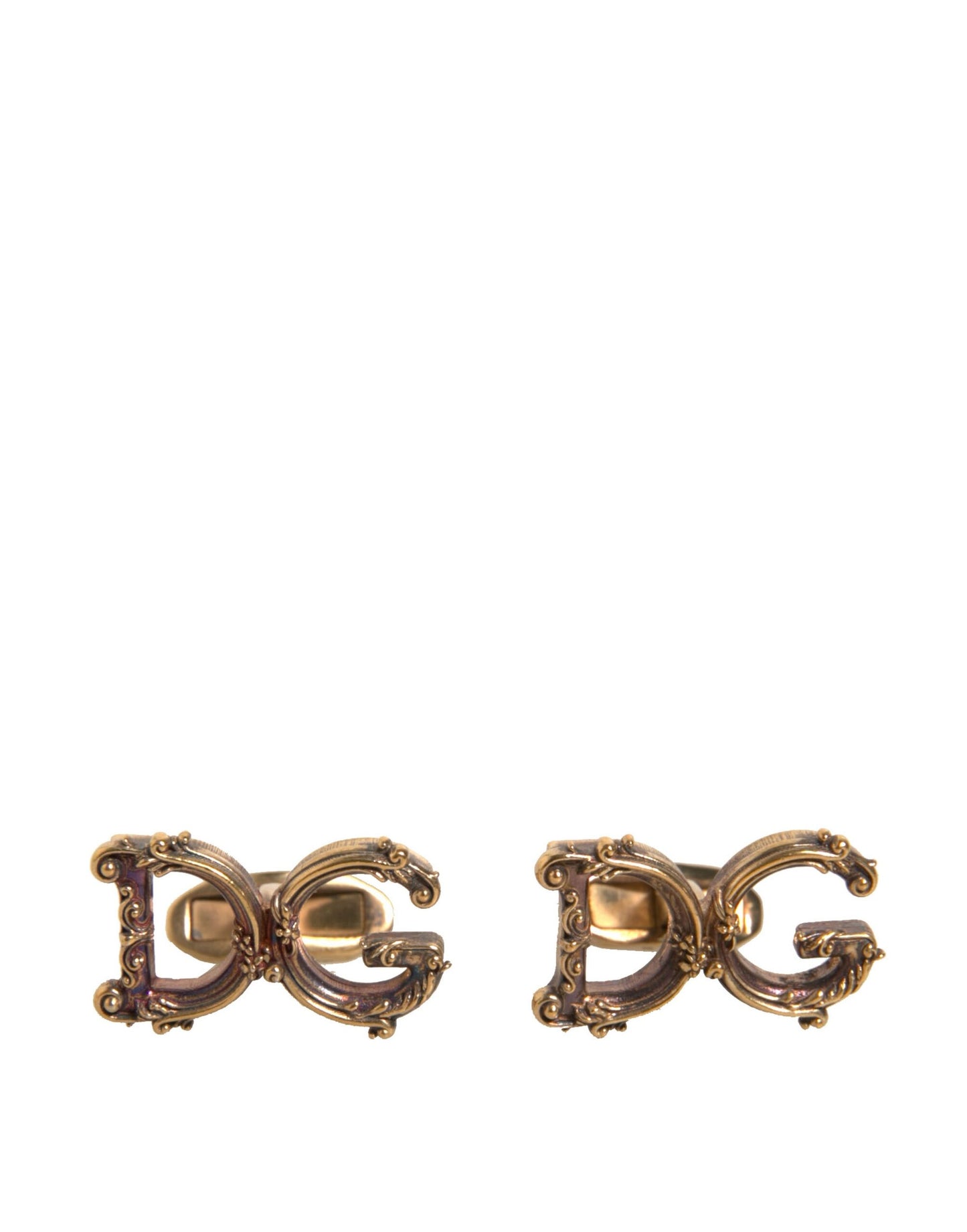 Gold Tone 925 Sterling Silver DG Logo Cufflink