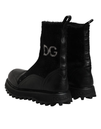 Calcetines Botines DG Logo Caballo Negro