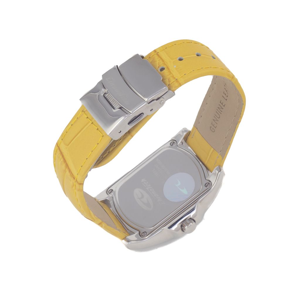 Reloj de piel amarillo