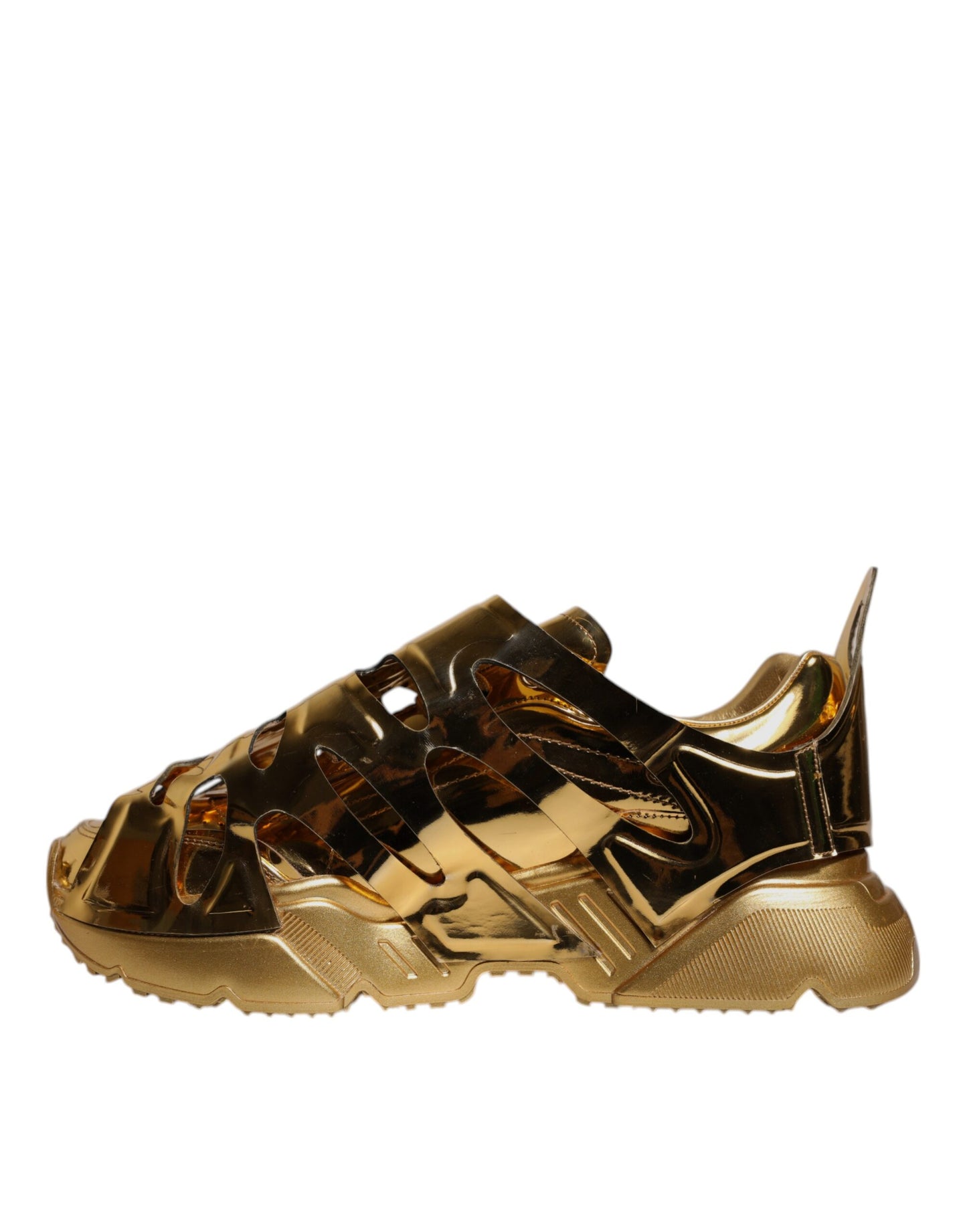 Gold Daymaster Leather Low Top Sneakers Shoes