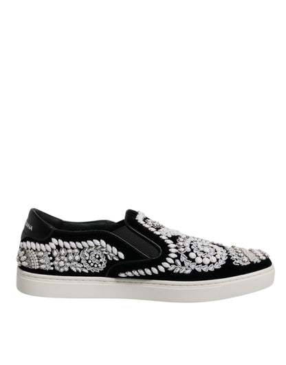 Zapatos Slip On London Negro Embellished Hombre