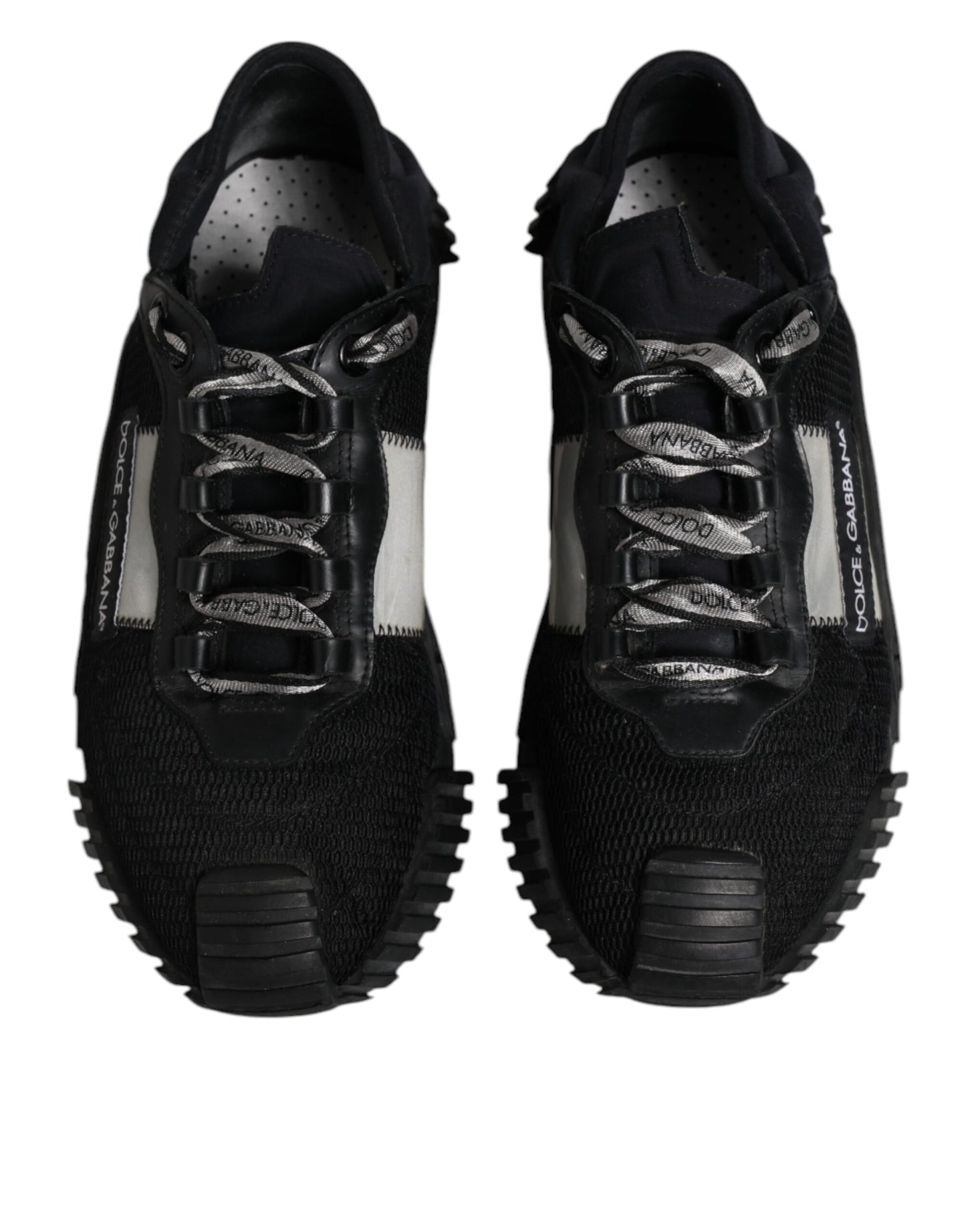 Black Nylon Lace Up Low Top NS1 Sneakers Shoes