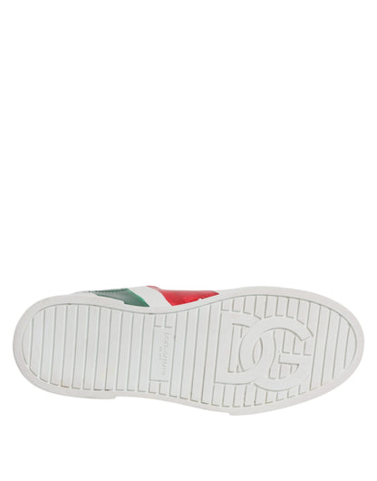 White Portofino Made In Italy Print Sneakers Shoes