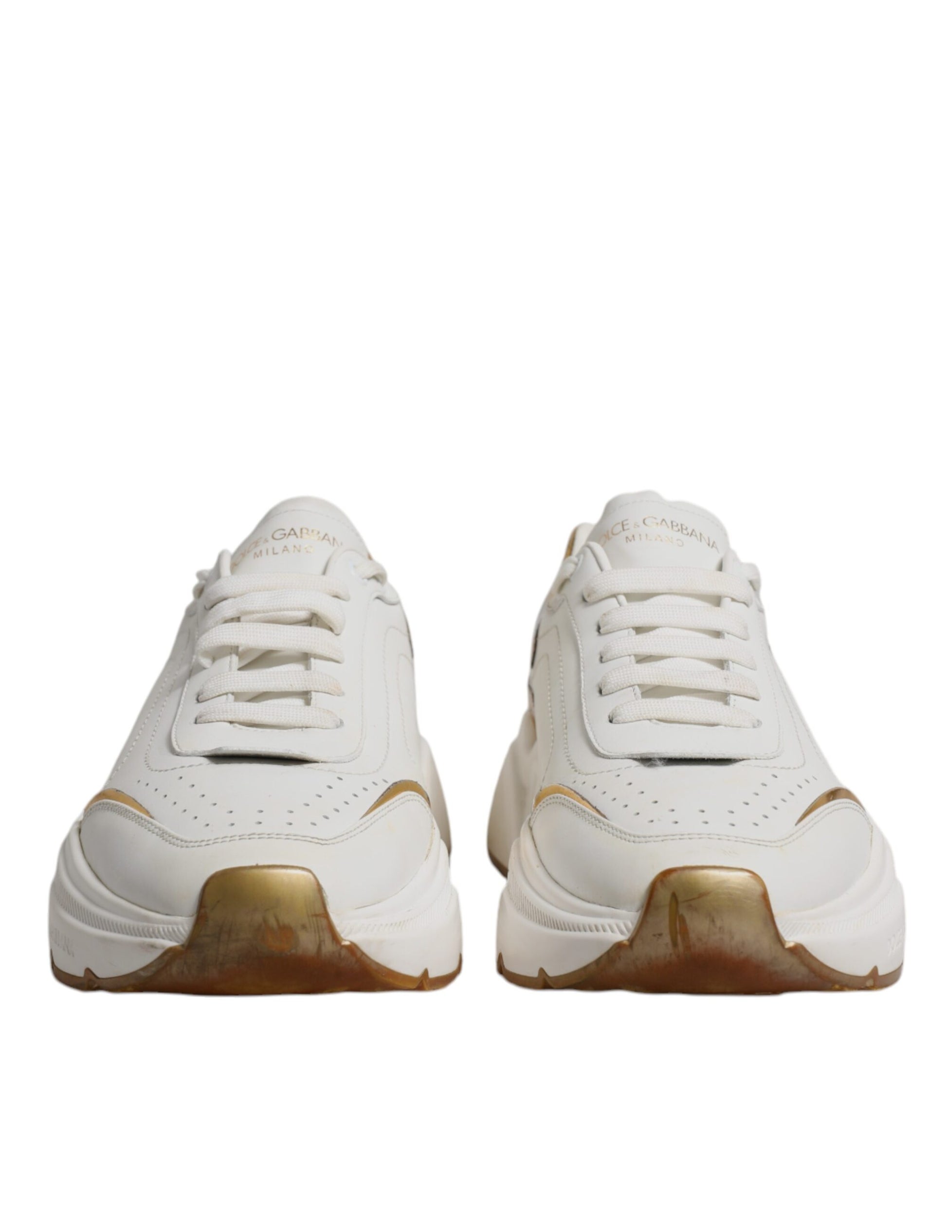 Blanco Oro DAYMASTER Cuero Zapatillas Zapatos