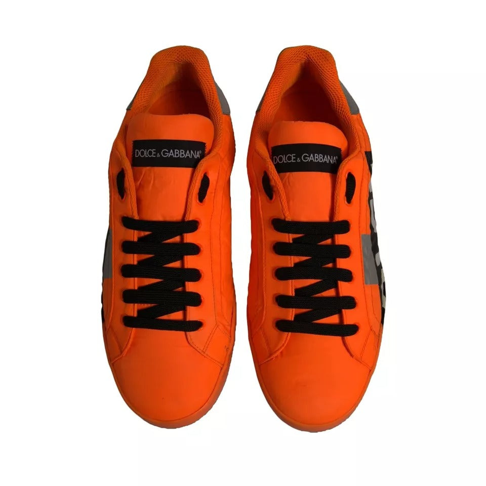 Orange Portofino Logo Tape Men Sneakers Shoes