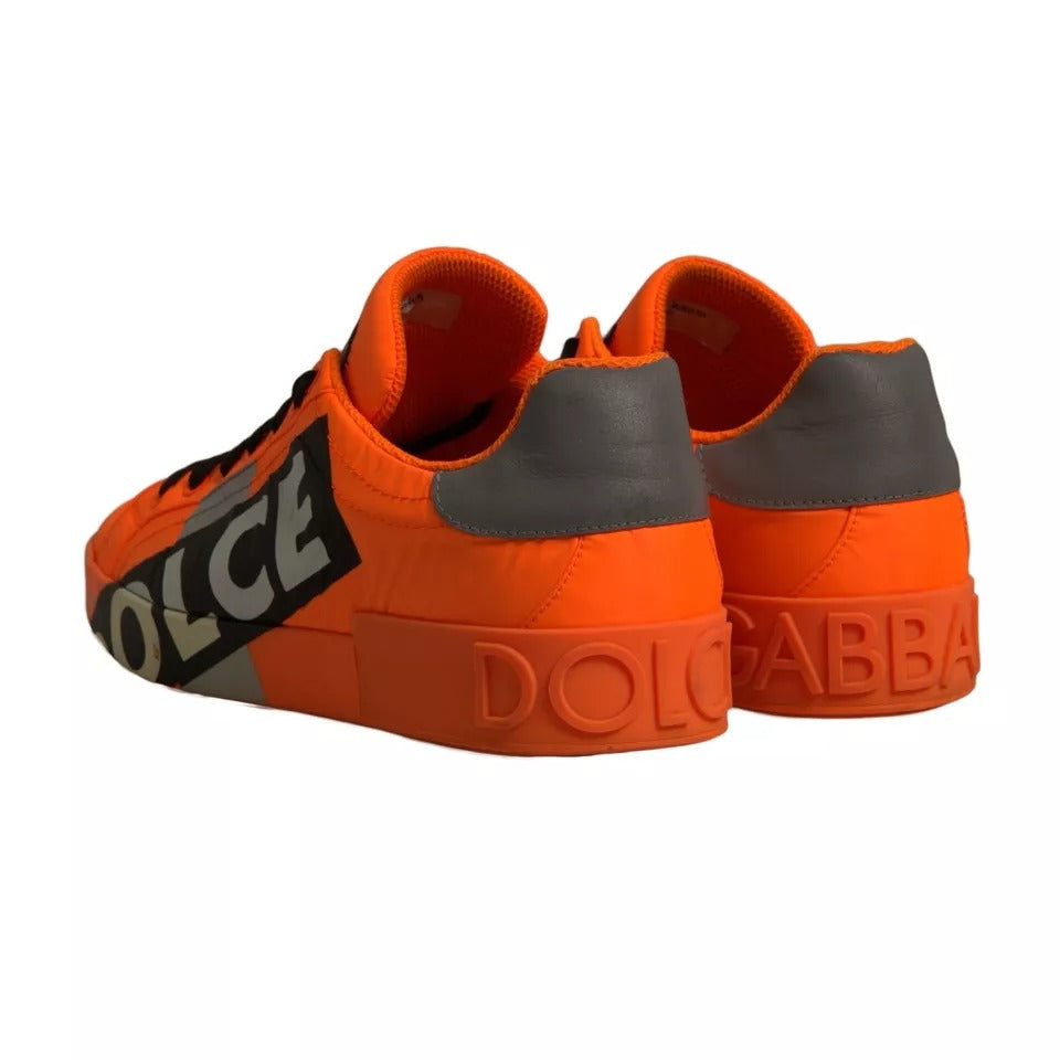 Orange Portofino Logo Tape Men Sneakers Shoes