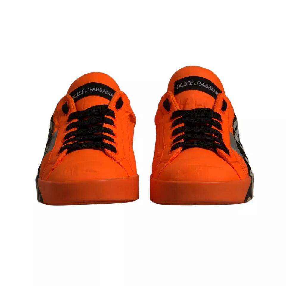 Orange Portofino Logo Tape Men Sneakers Shoes