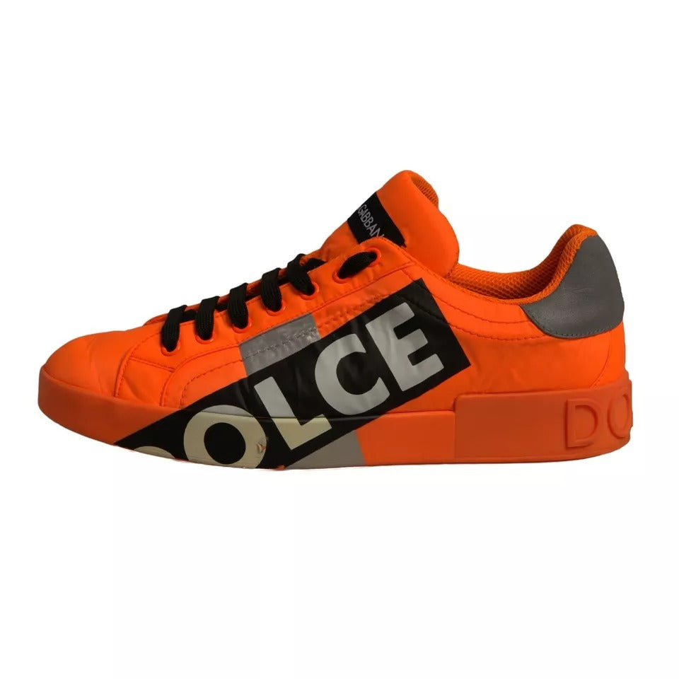 Orange Portofino Logo Tape Men Sneakers Shoes