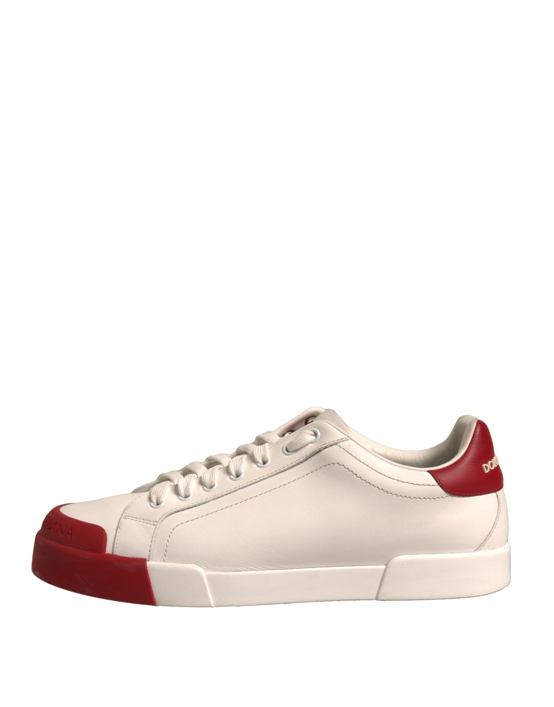 Zapatillas de piel blanca Logo Portofino