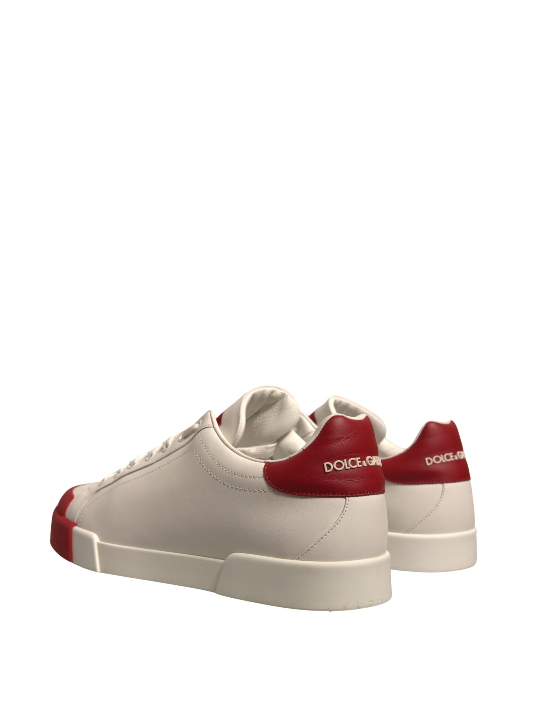 Zapatillas de piel blanca Logo Portofino