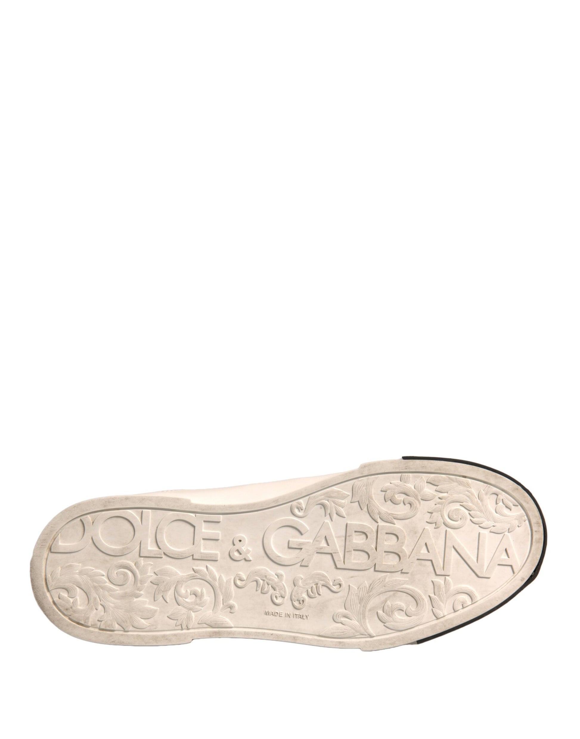 Zapatillas de piel blanca Logo Portofino