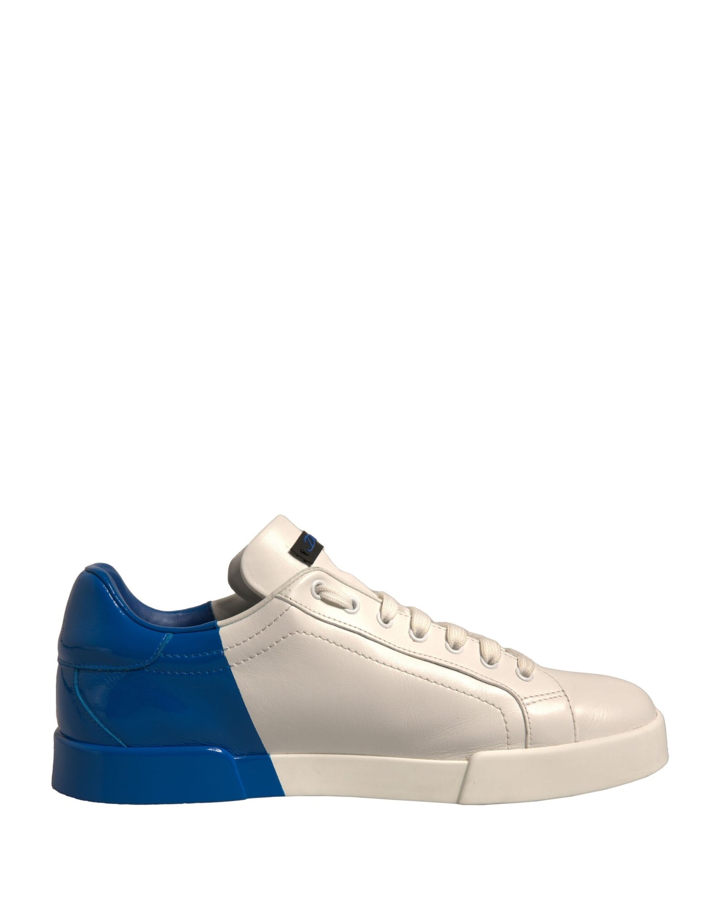 White Blue Logo Portofino Sneakers Shoes