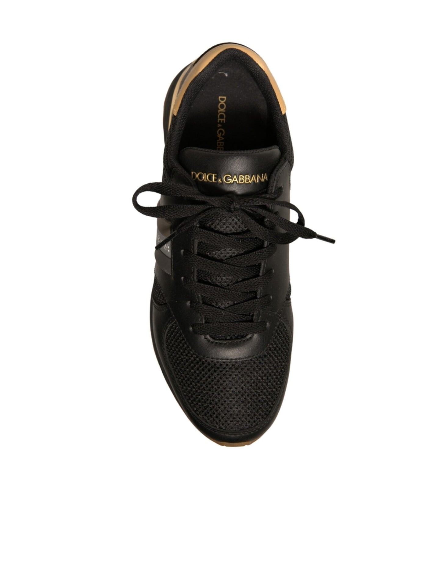 Black Gold Logo Casual Men Sneakers Shoes