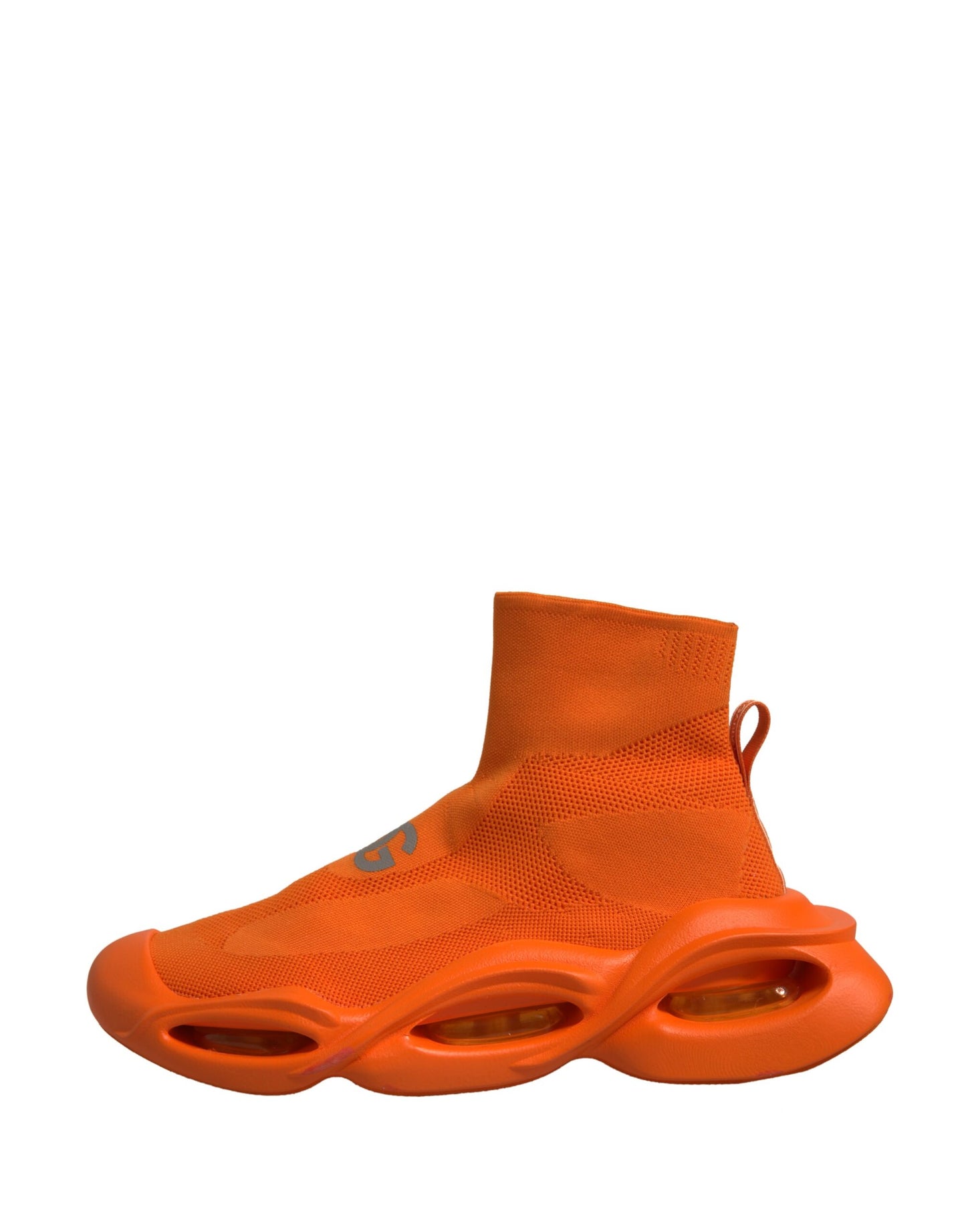 Orange Slip On Wave Socks Men Sneakers Shoes