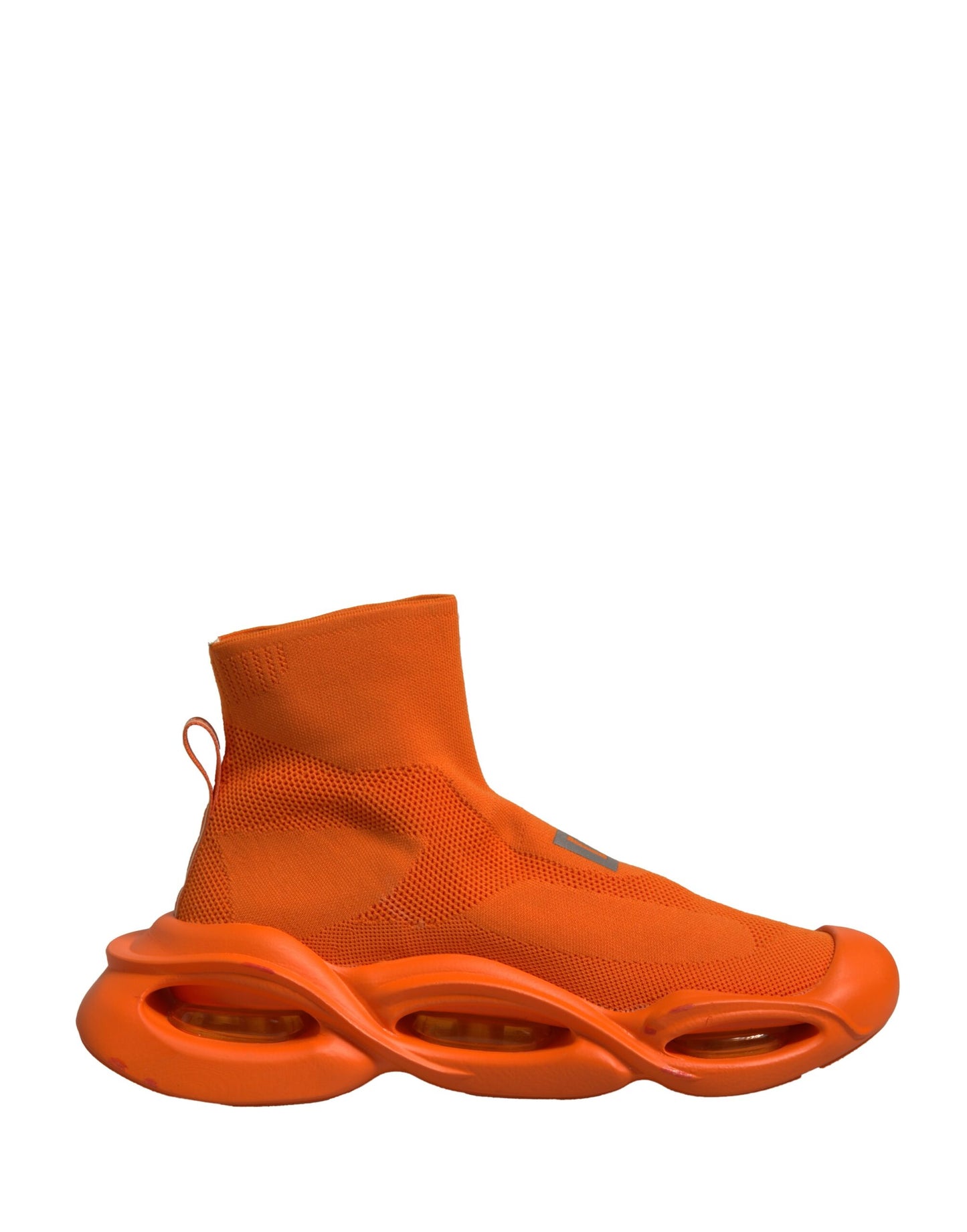 Orange Slip On Wave Socks Men Sneakers Shoes