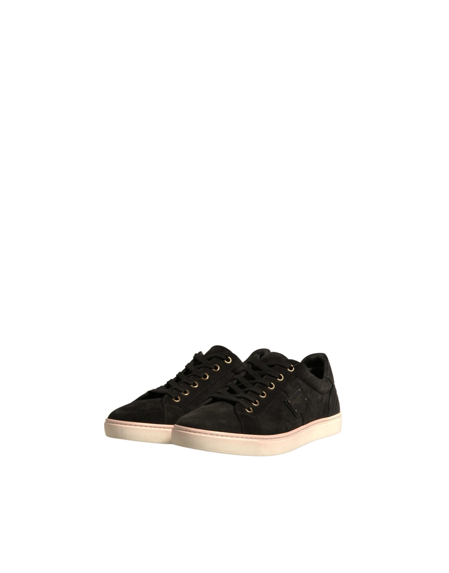 Black Logo Suede Leather Men Sneakers Shoes