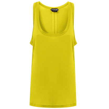 Yellow Silk Tops & T-Shirt