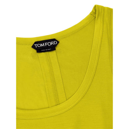 Yellow Silk Tops & T-Shirt