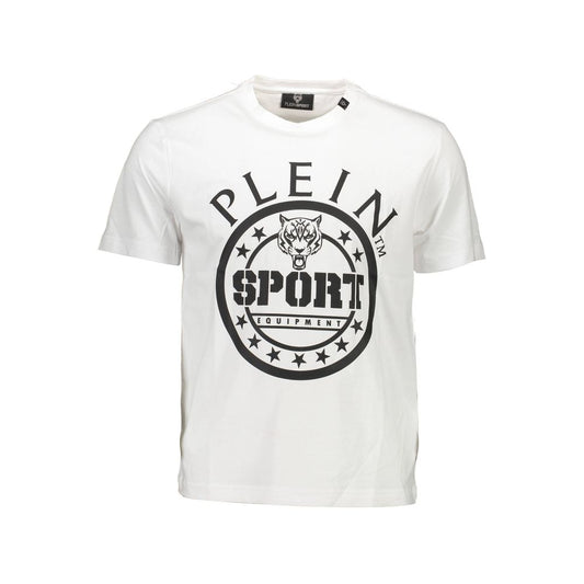Camiseta blanca de algodón para hombre
