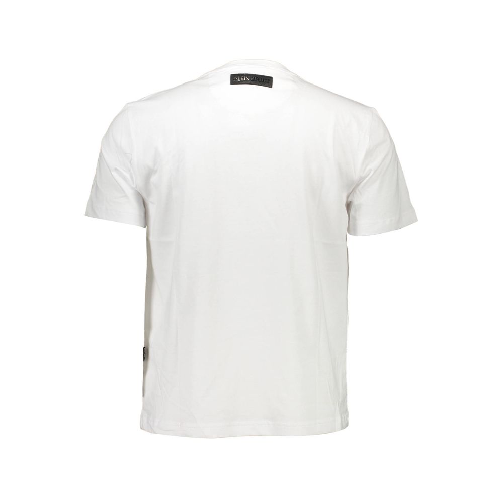Camiseta blanca de algodón para hombre