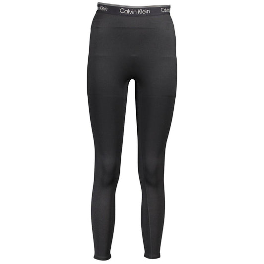 Legging de poliéster negro para mujer