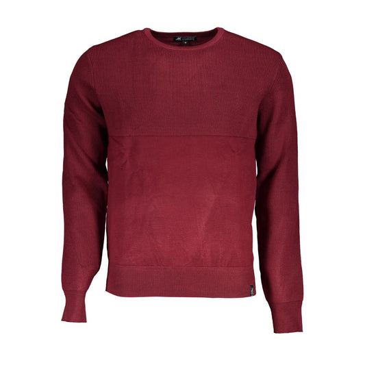 Elegante jersey de cuello redondo en contraste