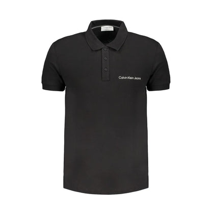 Polo de algodón negro