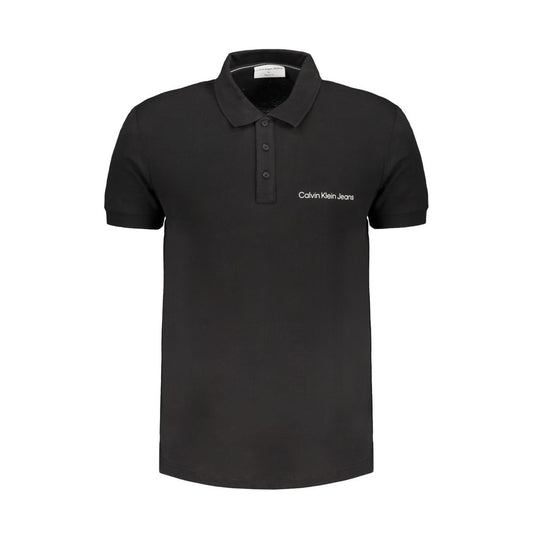 Polo de algodón negro