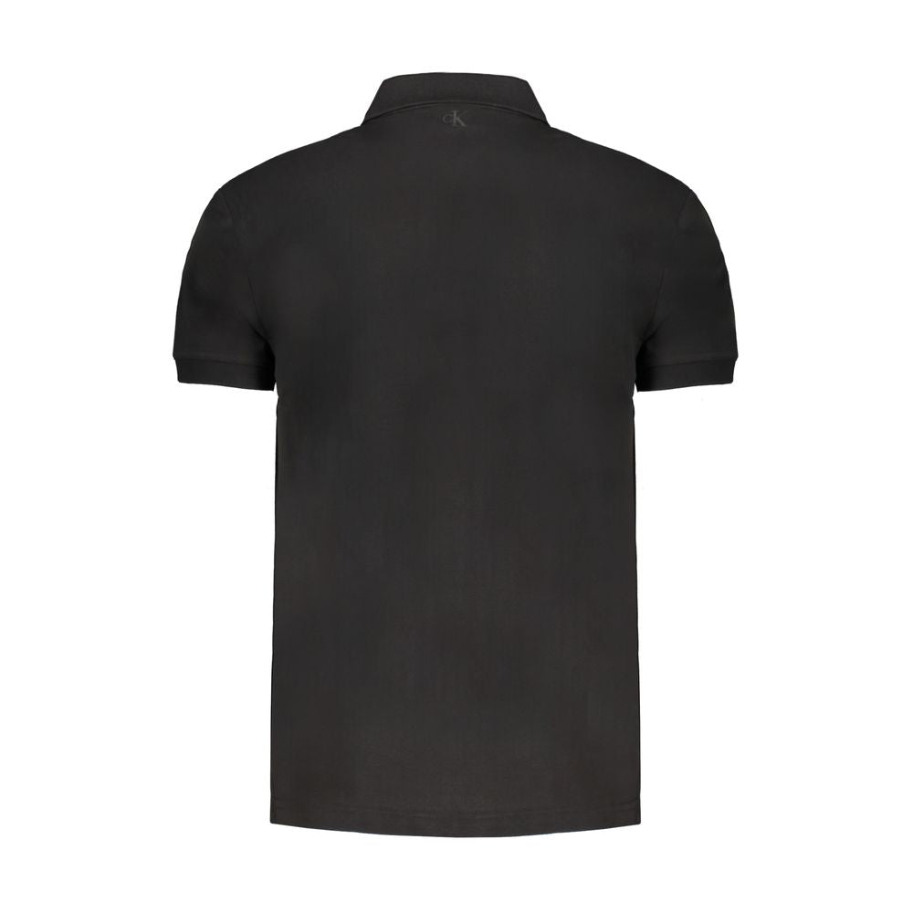 Polo de algodón negro