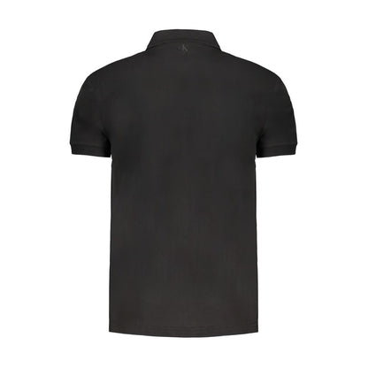 Polo de algodón negro